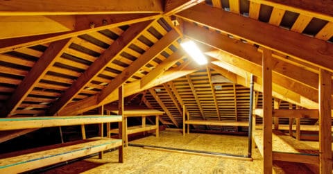 House Attic in Ann Arbor Michigan