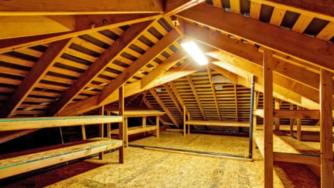 Attic in an Ann Arbor, Michigan Home
