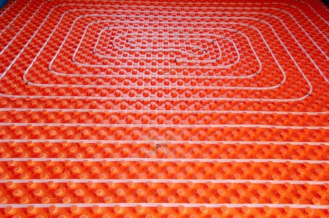 Radiant In-Floor Heating Being Installed
