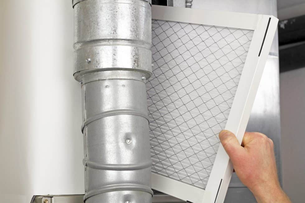 Picture of a furnace filter