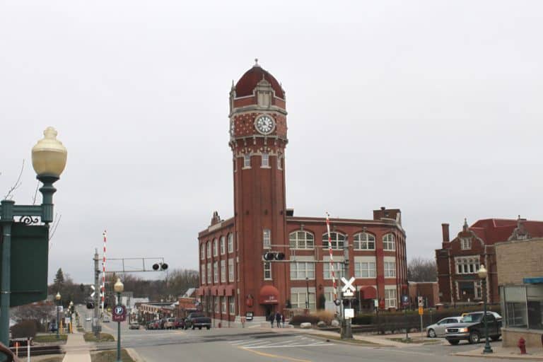 Clocktower in Chelsea, Michigan